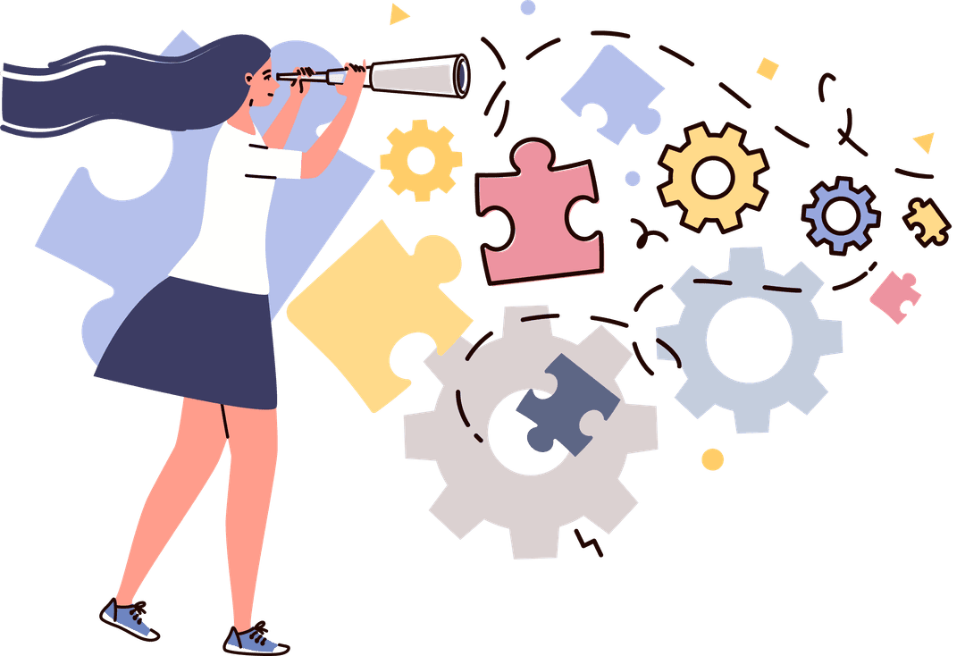 Graphic of someone with a competitve advantage